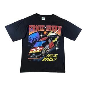 Vintage 90s NASCAR Ernie Irvan Graphic T-shirt - L